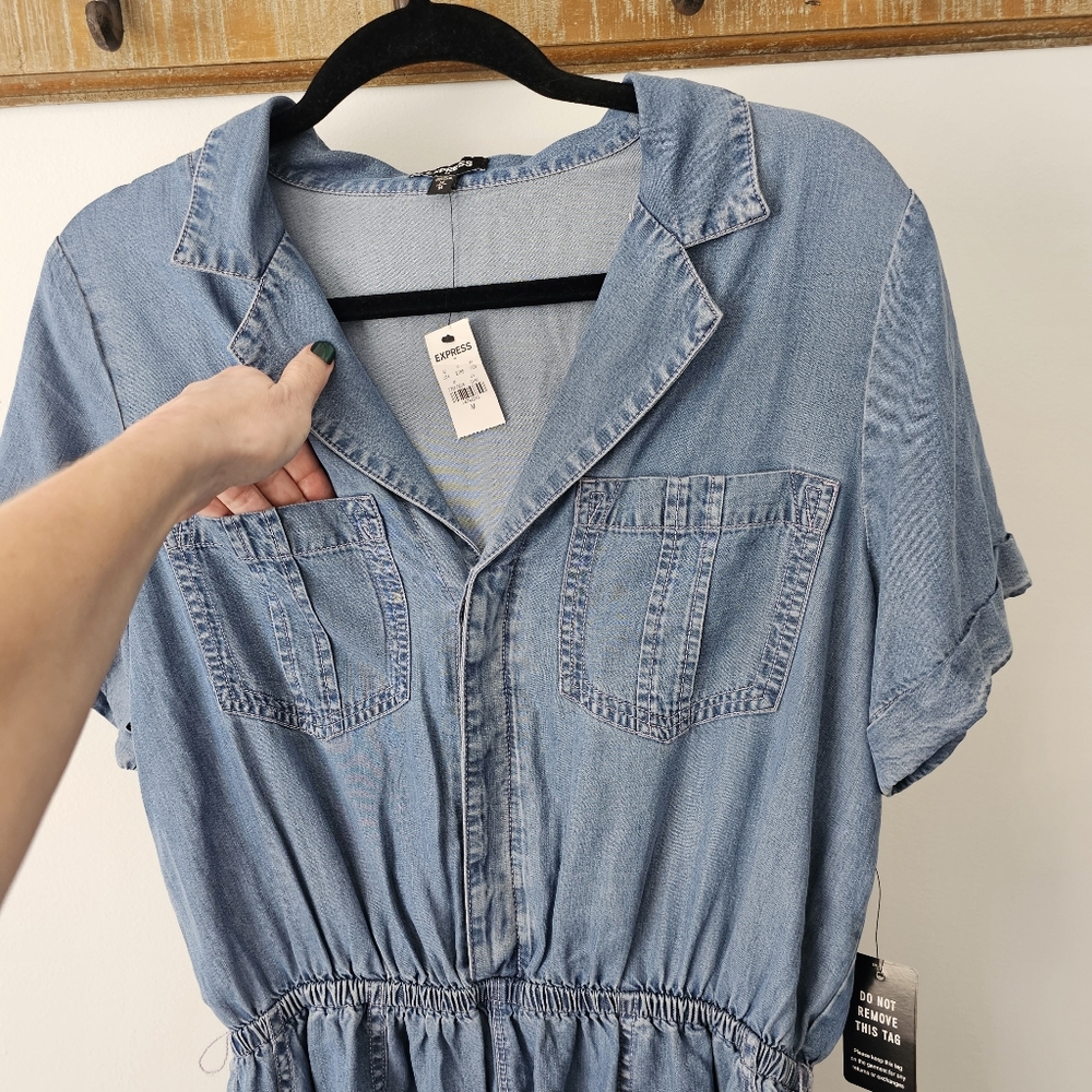 Express Denim Romper - Picture 7 of 14